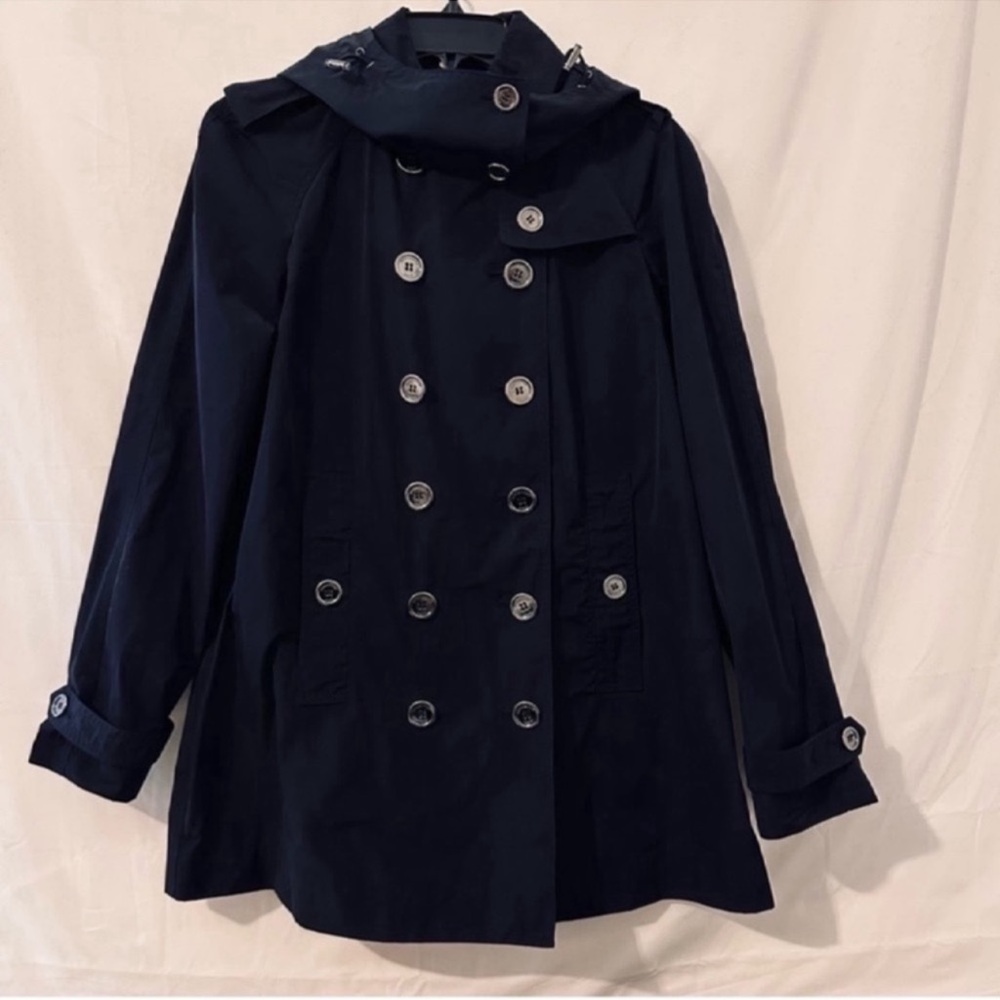 Burberry | Coat/Jacket | Burberry Brit Rain Jacket with Detachable Hood …